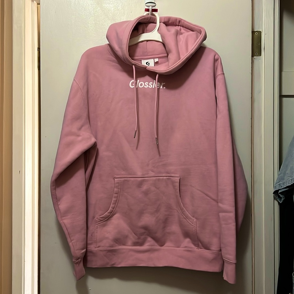 Original glossier pink hoodie medium unisex